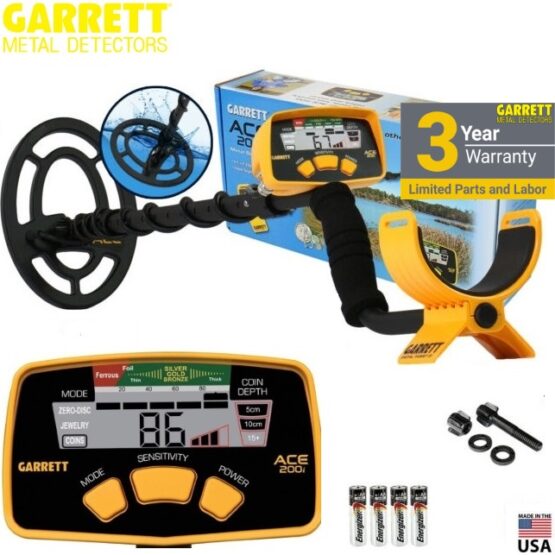 GARRETT ACE 200i su padidinto gylio rite Black dog 13*/parduotuvės ekspozicijos /